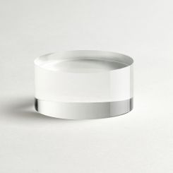 Solid Acrylic Column 1.5"H x 3"D